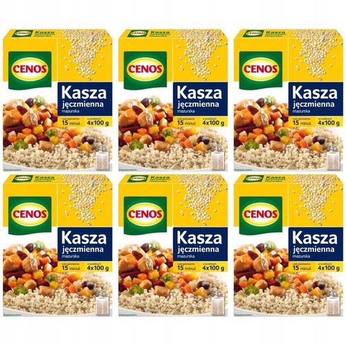 Cenos Kasza jęczmienna mazurska 400 g (4 x 100 g) x 6 sztuk na Arena.pl