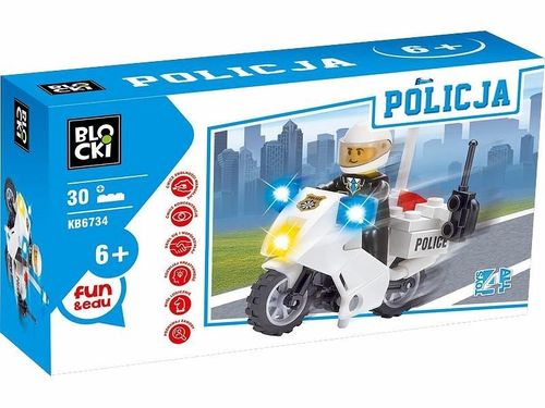 Blocki Klocki Policja 30 elementów - Motor na Arena.pl