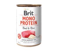 brit mono protein beef & brown rice 400g