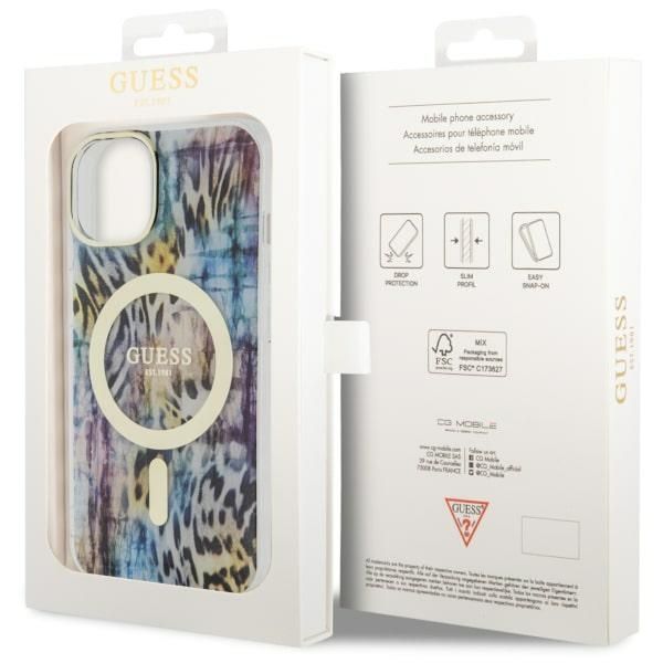 Etui Guess do iPhone 15, iPhone 14, iPhone 13, Niebieski, MagSafe zdjęcie 8