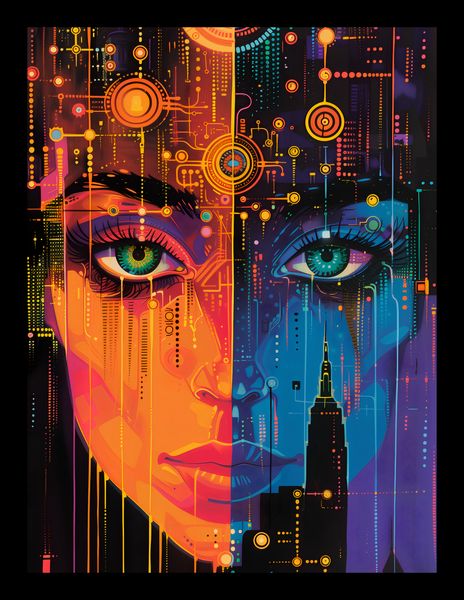 Plakat 15x20cm Cyfrowa Psyche zdjęcie 2