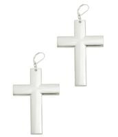 kolczyki krzyże xxl z kolekcji heavenly (p21/wio/25ag)