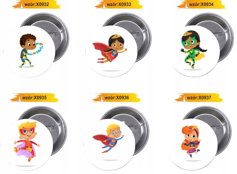 Przypinki buttony SUPER BOHATER SUPER CENA zdjęcie 10