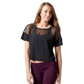 Koszulka Reebok Cardio Fashion damska top sportowy fitness z siateczką XS