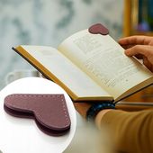 Zakładka do książek Serce TSG-364 Ekoskóra 5x5 cm