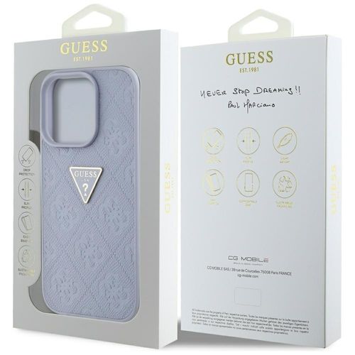 Etui Guess Hot Stamp 4G Pattern Triangle Metal Logo do iPhone 16 Pro Max na Arena.pl