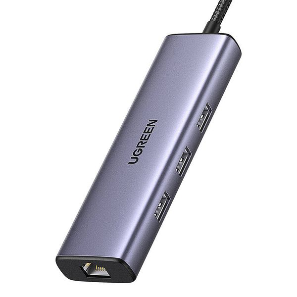 Adapter UGREEN CM512 USB-C 6w1 HDMI, RJ45, 3xUSB 3.0, PD zdjęcie 1