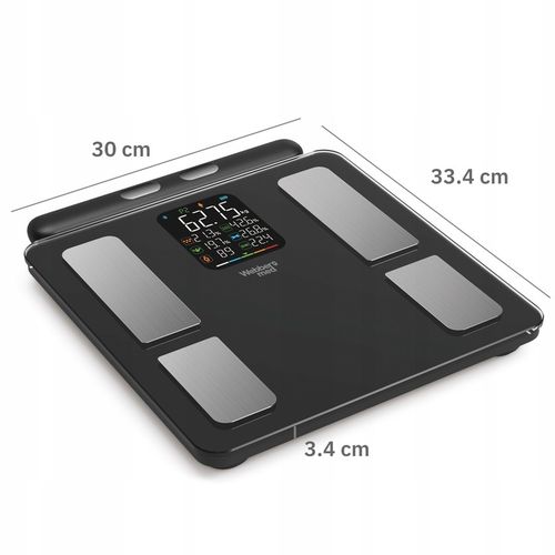 Waga Łazienkowa Analityczna 15 Parametrów Apple Health, Google Fit, IF2825A na Arena.pl