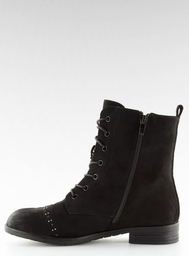 Botki sznurowane workery czarne W312 BLACK - 40 na Arena.pl