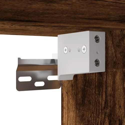 Ścienna szafka TV z LED, przydymiony dąb, 80x30x40 cm na Arena.pl