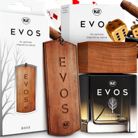 K2 EVOS ZAPACH ZAWIESZKA + PERFUMY MĘSKIE DO SAMOCHODU AUTA SAMOCHODOWY