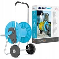 CELLFAST SOLIDNY STOJAK ZWIJACZ BĘBEN WÓZEK WĄŻ OGRODOWY ALUPLUS 1/2" 60M