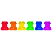 kheper games zestaw kieliszkow rainbow party 6 szt. kolorowe 44 ml