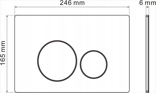 MEXEN TEX 02 PRZYCISK SPŁUKUJĄCY DO STELAŻA WC CZARNY MATOWY na Arena.pl