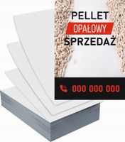 Ulotki A6 reklamowe firmowe 100szt wiele różnych wzorów PELLET OPAŁOWY