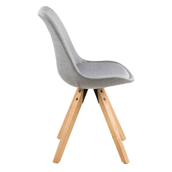 Krzesło Dima light grey tapicerowane zdjęcie 3