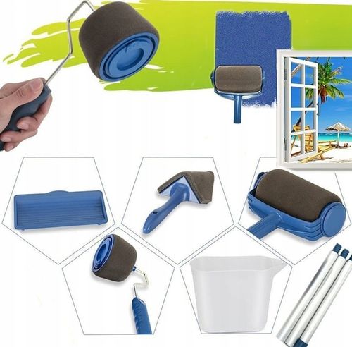 WAŁEK DO MALOWANIA SCIAN NIEKAPIĄCY UNIWERSALNY WAŁKI ZESTAW MALARSKI 5w1 na Arena.pl