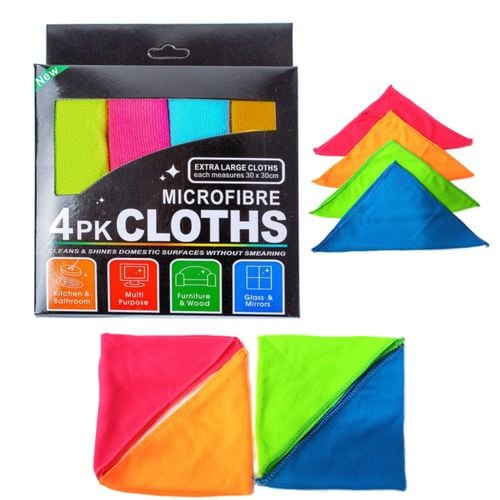 Zestaw miękkich ścierek z mikrofibry uniwersalne do mebli szyb kurzu 30x30 na Arena.pl