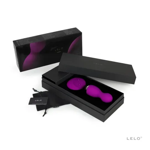 lelo hula beads deep rose - obrotowo-wibrujące kulki z pilotem na Arena.pl