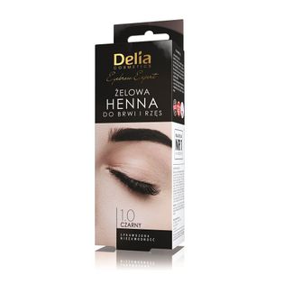 Delia 1.0 Czerń 15ml henna do brwi i rzęs żelowa