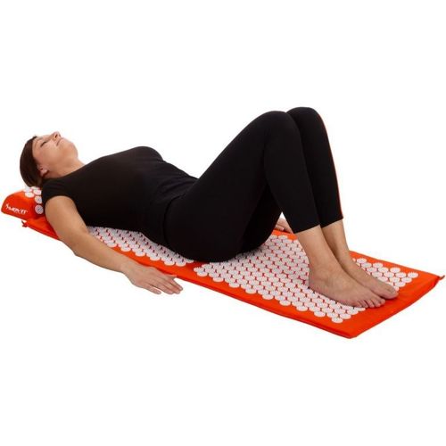 Mata do akupresury z poduszką Movit 130 x 50 cm - czerwona na Arena.pl