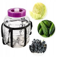 BALON SZKLANY SŁÓJ NA PRZETWORY WINO OGÓRKI KAPUSTĘ DO KISZENIA 10L