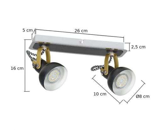 Spot 2xGU10 PIXI 1402 na Arena.pl