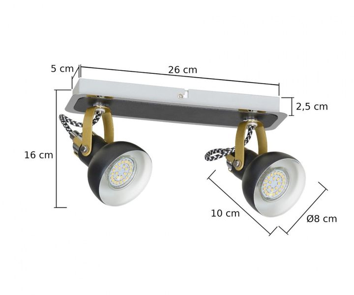 Spot 2xGU10 PIXI 1402 zdjęcie 3