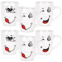 6x Kubki Buźki Zestaw Komplet Kubków Kubek do Picia Kawy Herbaty Ziół