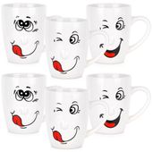 6x Kubki Buźki Zestaw Komplet Kubków Kubek do Picia Kawy Herbaty Ziół