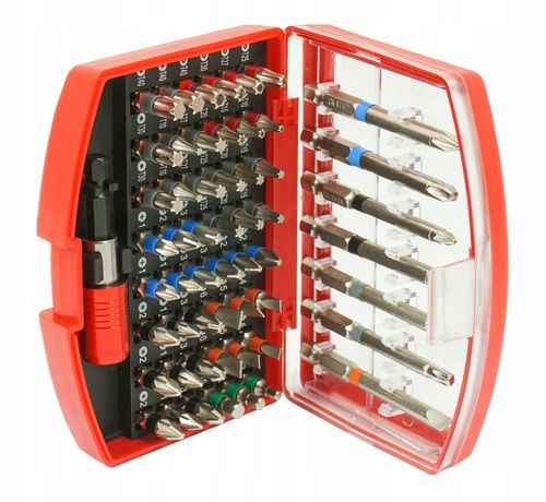 ZESTAW BITÓW KOŃCÓWEK BITY KOŃCÓWKI KLUCZE IMBUS TORX DO WKRĘTARKI + UCHWYT na Arena.pl