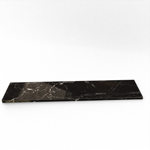 Gruba płytka schodowa 140 cm CZARNY MARMU POLER, bez nacięć, z miejscem LED na Arena.pl