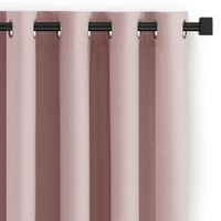 Zasłona gotowa CARLI na przelotkach gładka 200x250 pudrowy róż Restilo