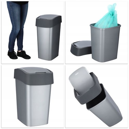 CURVER KOSZ NA ŚMIECI POJEMNIK 50 L GRAFITOWY na Arena.pl