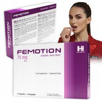 Tabletki na LIBIDO DLA KOBIET Femotion Silny Orgazm Dłuższy Sex 10 KAPSUŁEK
