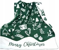 Koc Glamour bawełniany 150x200 Greno świąteczny Full Święta