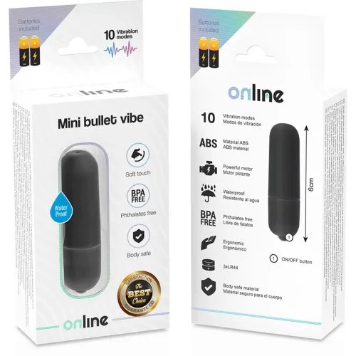 online mini bullet vibe czarny - kompaktowy model 10 trybow na Arena.pl