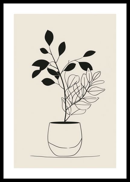 Plakat 30x45cm Prostota Doniczki zdjęcie 3