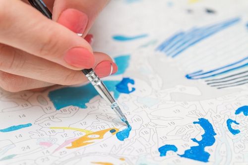 MALOWANIE PO NUMERACH Z RAMĄ Obrazy Do Malowania Po numerach OBRAZ 40x50 na Arena.pl