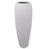 DUŻY WAZON CERAMICZNY BIAŁY WYSOKI FLAKON NA KWIATY GAŁĄZKI PODŁOGOWY 45 cm