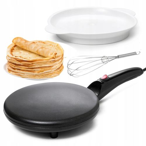 NALEŚNIKARKA ELEKTRYCZNA PATELNIA ELEKTRYCZNA CZARNA 20CM 700W na Arena.pl