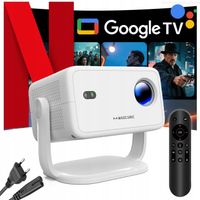 Projektor MAGCUBIC L018 4K 1080p Android TV WiFi Głośnik Bluetooth LED