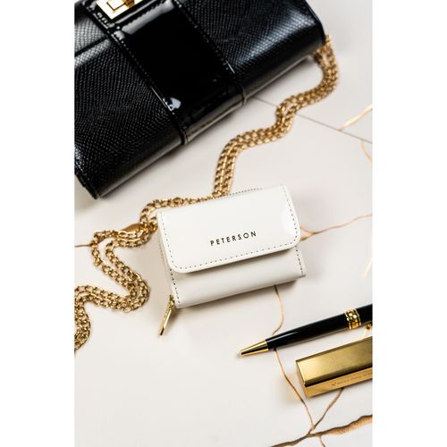 elegancki portfel damski z lakierowanej skóry ekologicznej - peterson na Arena.pl