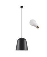 LED LAMPA WISZĄCA MADISON 38CM E27 METALOWA GRAFIT