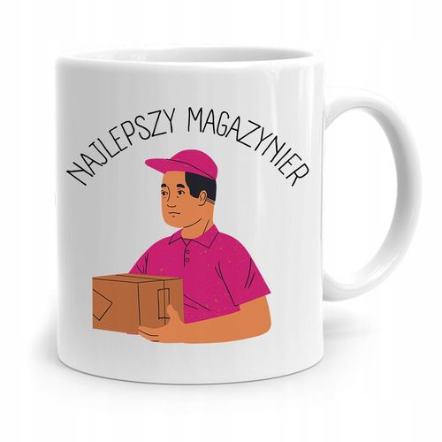 Kubek Prezent Dla Magazyniera Najlepszy Magazynier Z Nadrukiem Ze Zdjęciem na Arena.pl