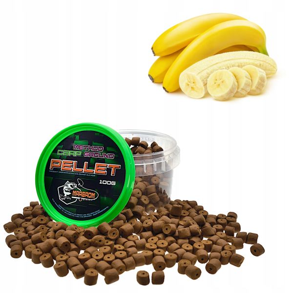 PELLET HACZYKOWY MARGROM 8mm 100g Banan zdjęcie 1