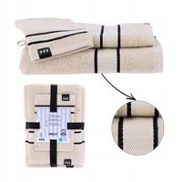 KOMPLET 2 RĘCZNIKÓW + RĘKAWICZKA 100% BAWEŁNA 50X90 70X130 PREZENT