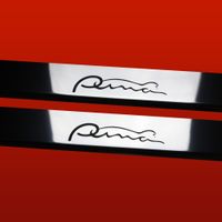 Listwa progowa FORD PUMA Stal nierdzewna 304 połysk z czarnymi literami