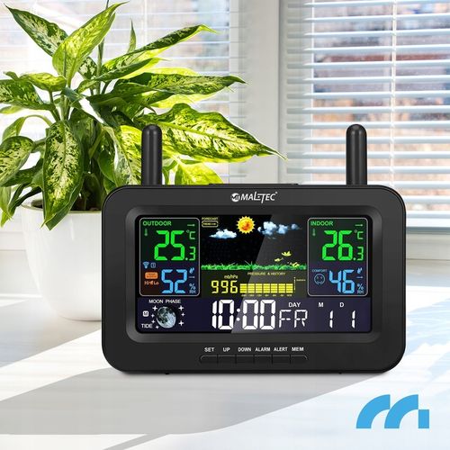 BEZPRZEWODOWA STACJA POGODOWA CZUJNIK POGODY TERMOMETR BAROMETR na Arena.pl