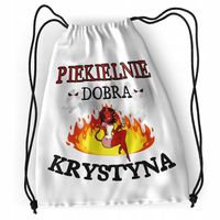 Plecak Dla Krystyny Sportowy Szkolny Worek Torba Z Nadrukiem Ze Zdjęciem